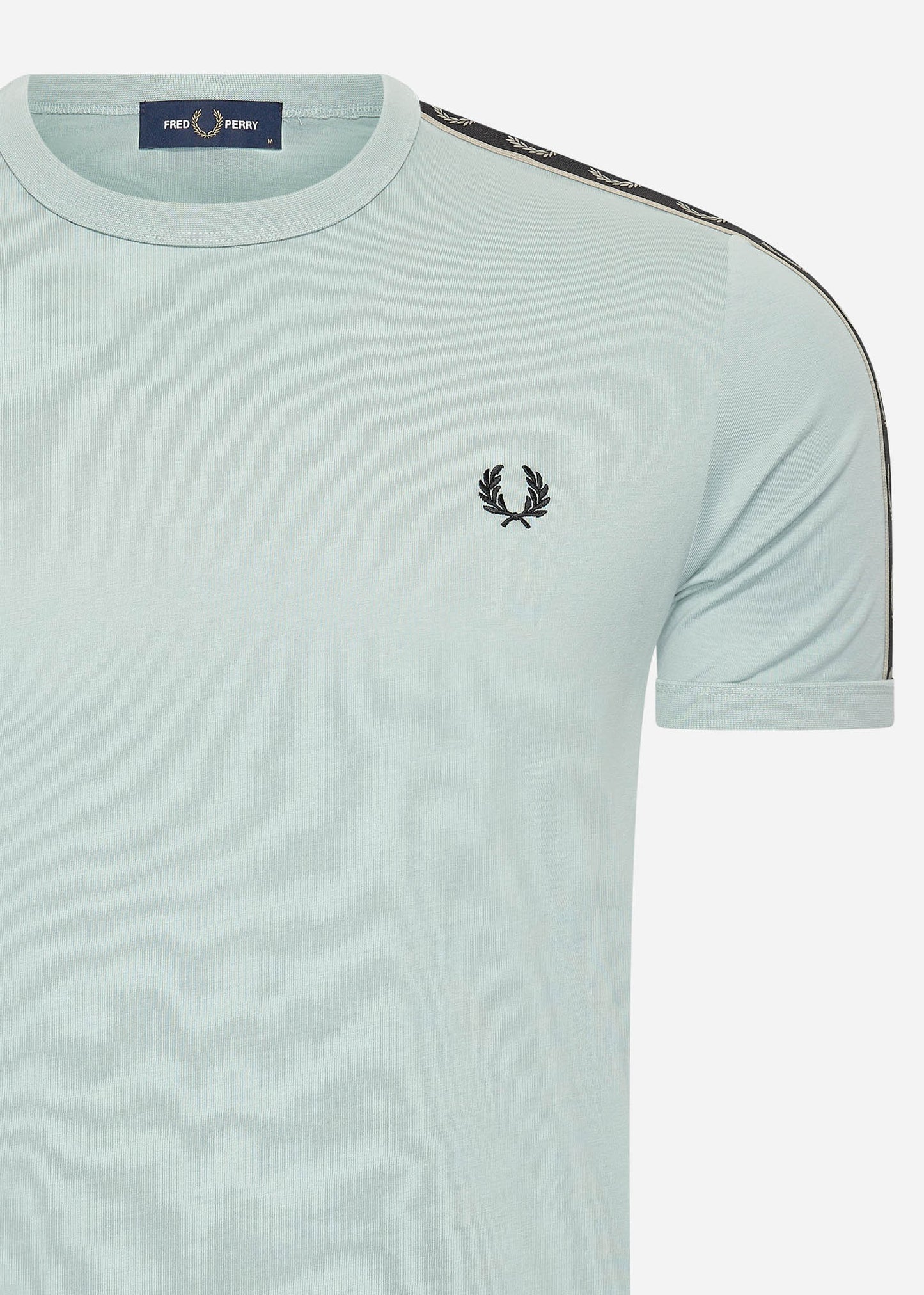 Fred Perry T-shirts Contrast tape ringer t-shirt - slvblu warmgrey