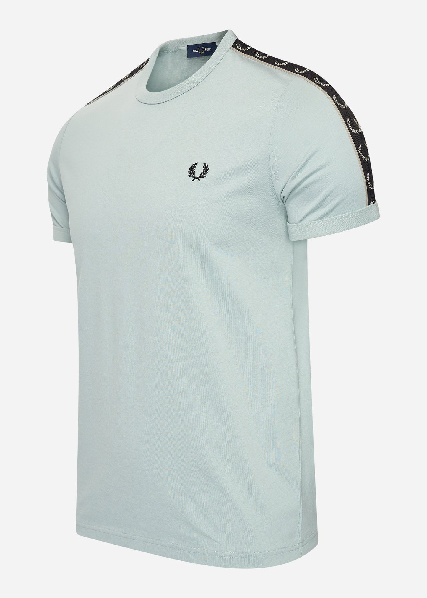 Fred Perry T-shirts Contrast tape ringer t-shirt - slvblu warmgrey