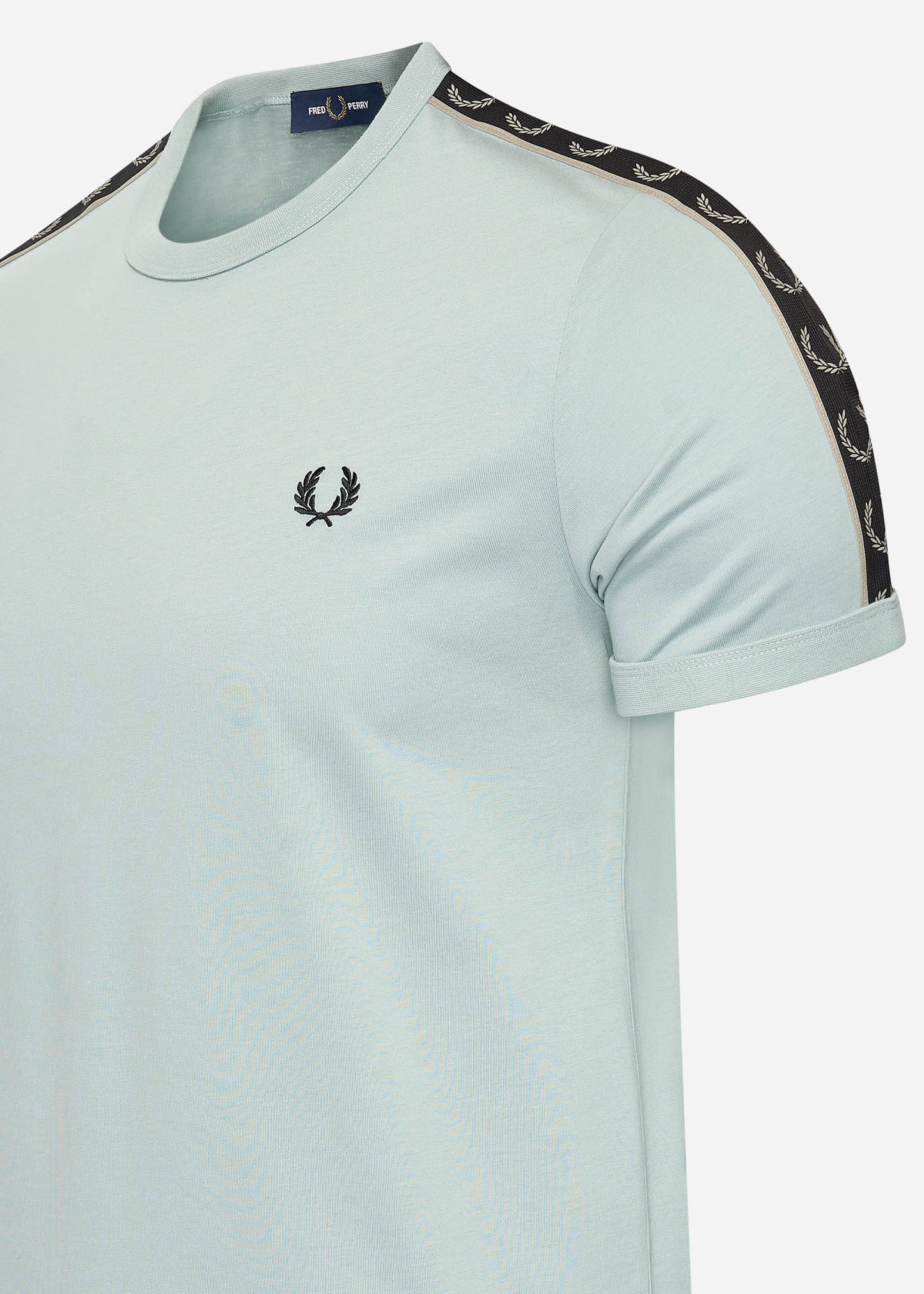 Fred Perry T-shirts Contrast tape ringer t-shirt - slvblu warmgrey