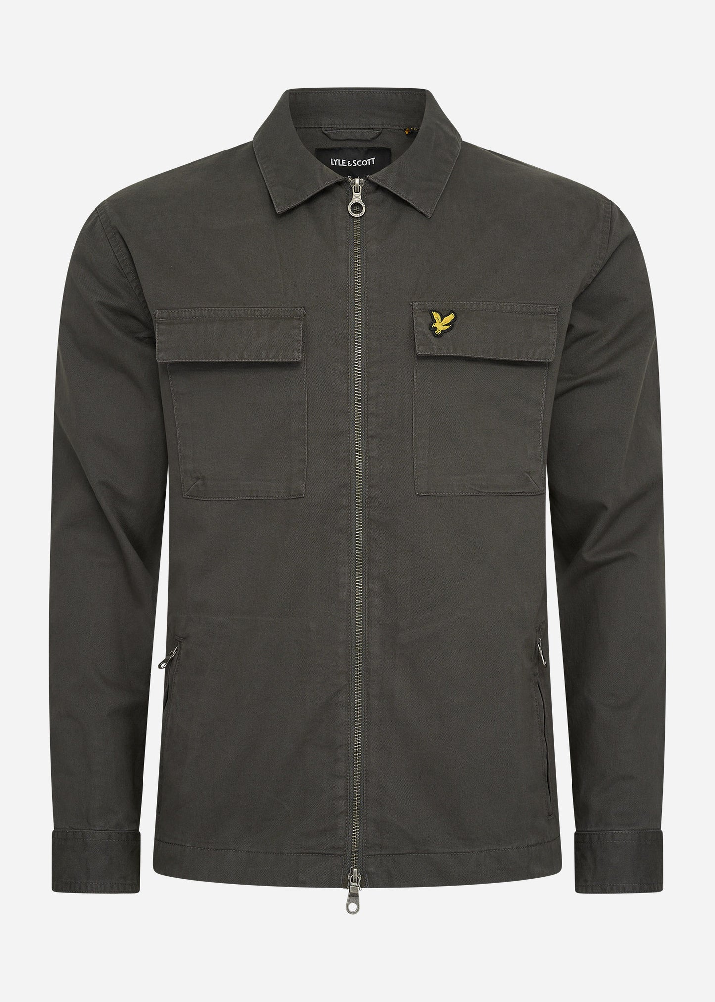 Lyle & Scott Overshirts Cotton twill overshirt - gunmetal
