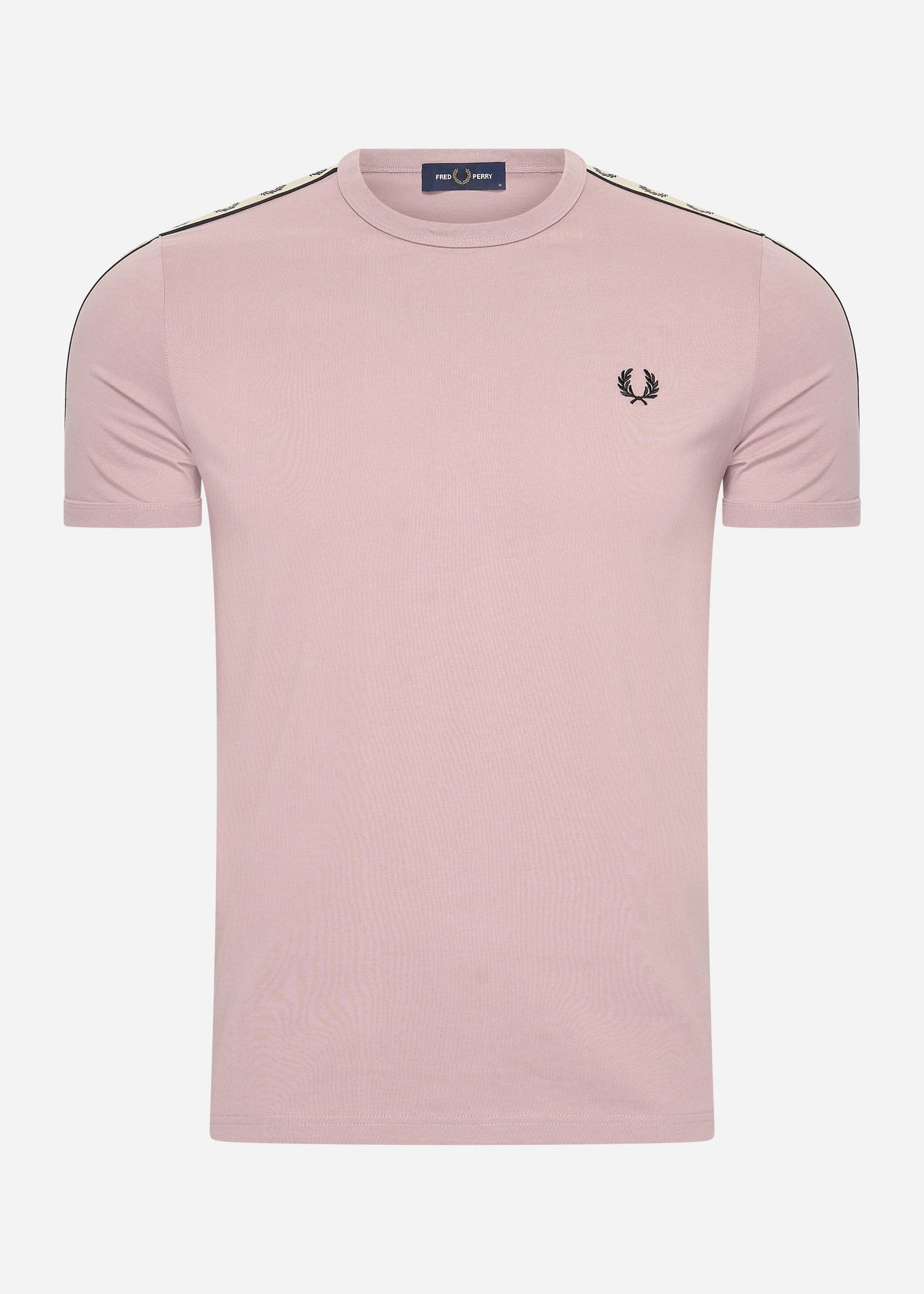 Fred Perry T-shirts Contrast tape ringer t-shirt - dusty rs pink black