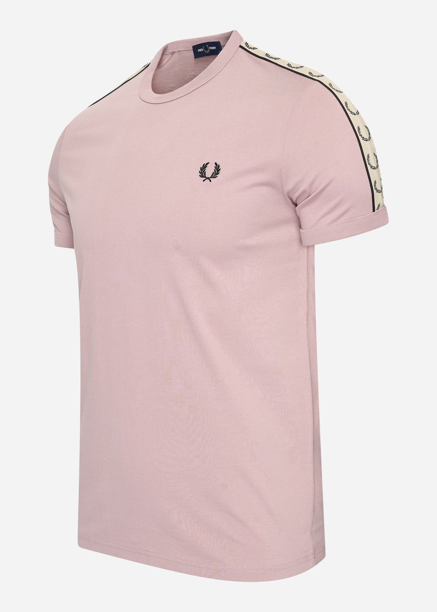 Fred Perry T-shirts Contrast tape ringer t-shirt - dusty rs pink black