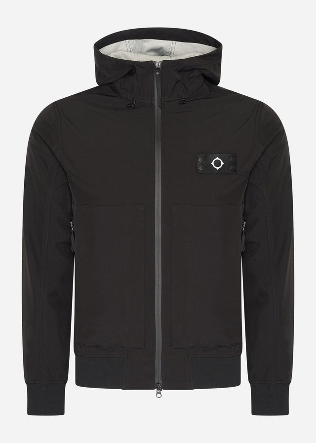 MA.Strum Jassen Infantry softshell hooded jacket - black