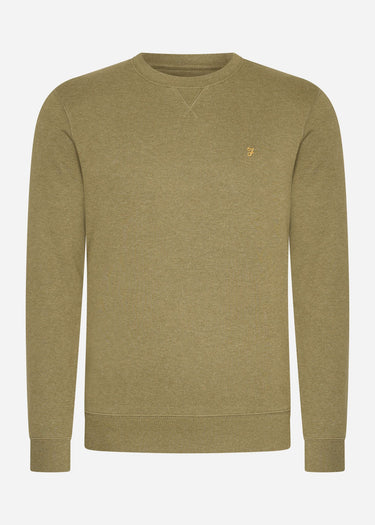 Farah Truien  Sweatshirt tim new crew - farah khaki marl