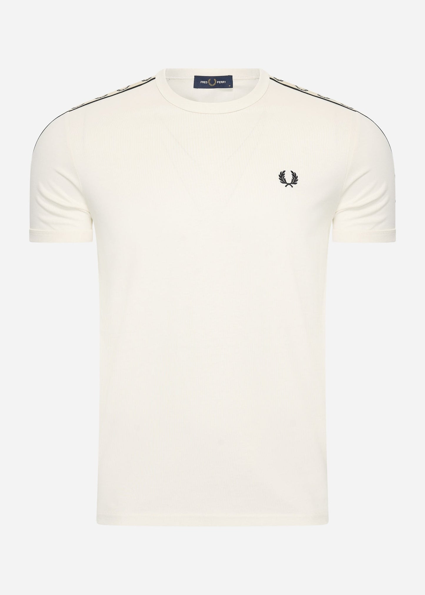 Fred Perry T-shirts Contrast tape ringer t-shirt - ecru black