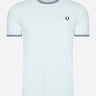 Fred Perry T-shirts Twin tipped t-shirt - lgice mdnghblue