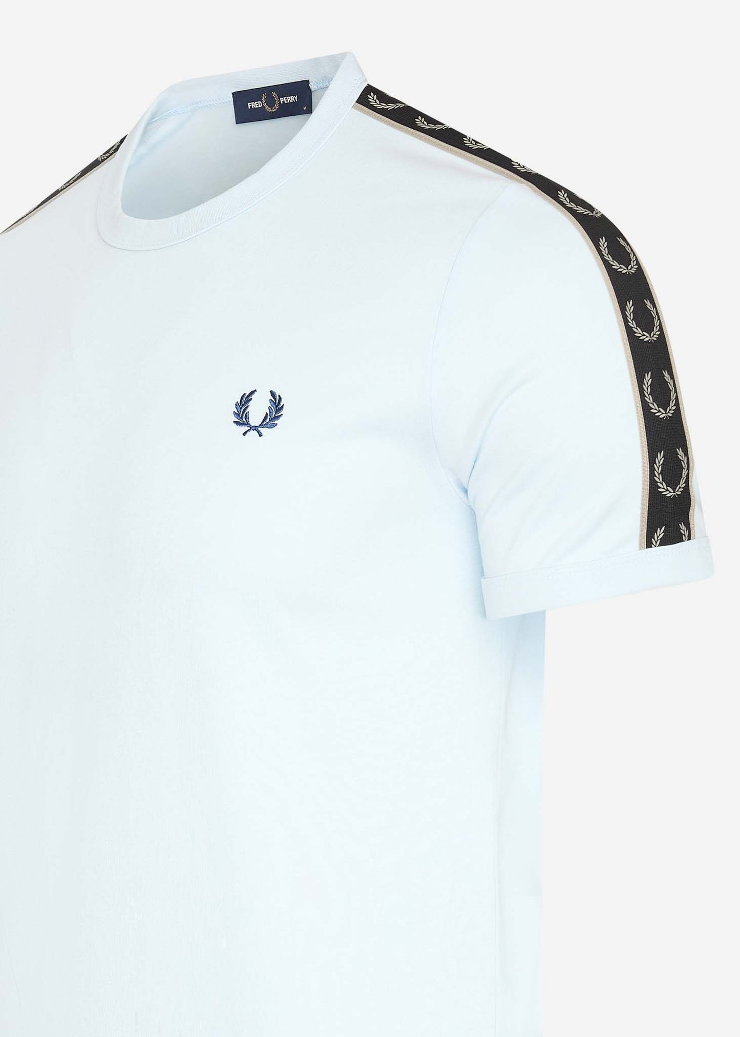 Fred Perry T-shirts Contrast tape ringer t-shirt - lightice wrmgrey