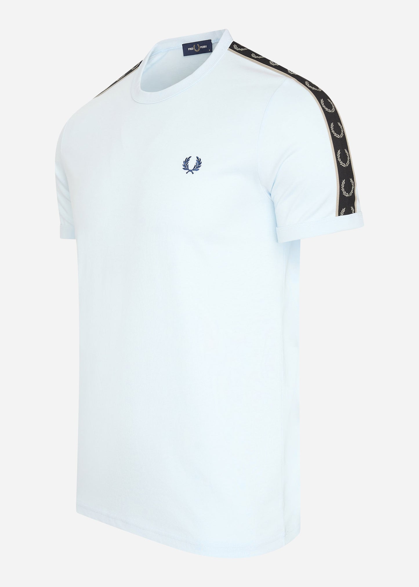 Fred Perry T-shirts Contrast tape ringer t-shirt - lightice wrmgrey