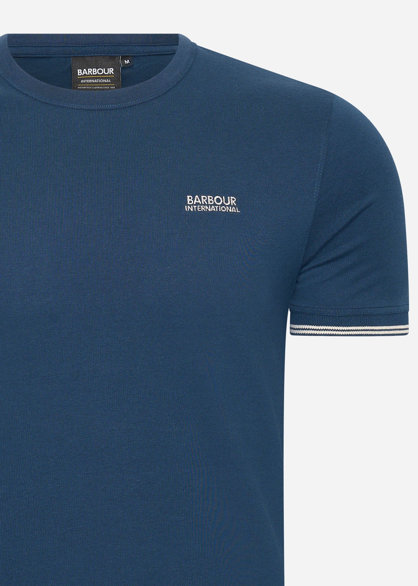 Barbour International T-shirts Philip tipped cuff tee - moonlit ocean