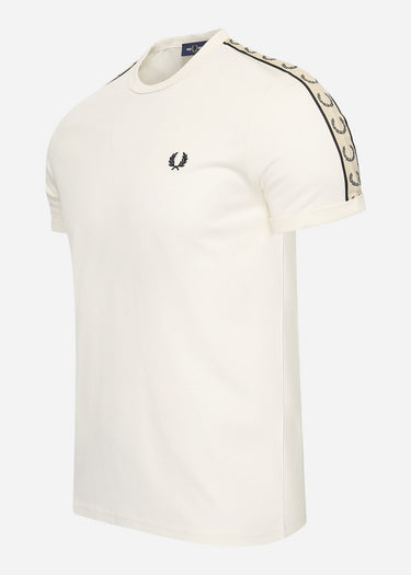 Fred Perry T-shirts Contrast tape ringer t-shirt - ecru black