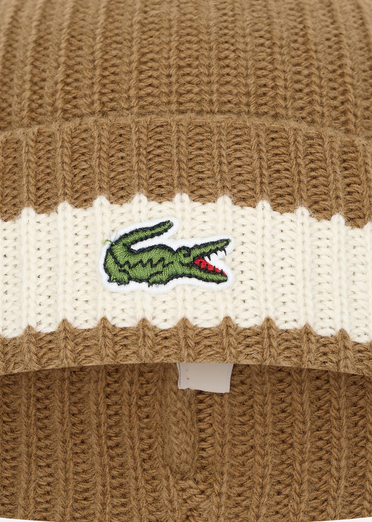 Lacoste Mutsen Beanie - cookie flour