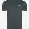 Barbour International T-shirts Philip tipped cuff tee - forest river