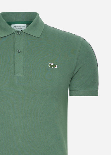 Lacoste Polo's Contrast stripe polo - sequoia