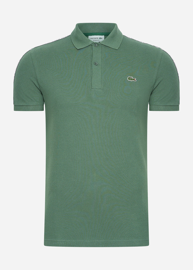 Lacoste Polos Contrast stripe polo - sequoia