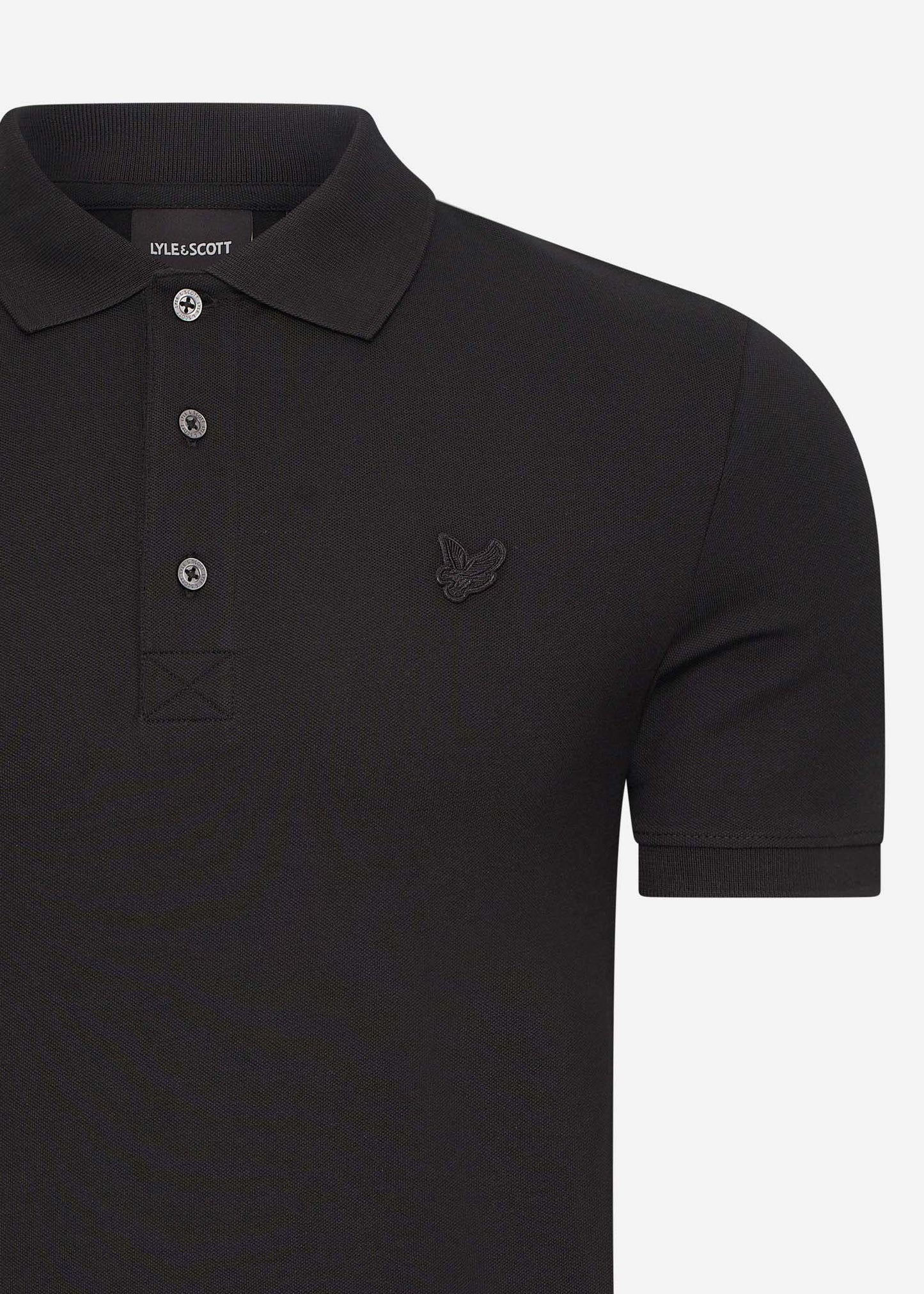 Lyle & Scott Polo's Tonal eagle polo shirt - jet black