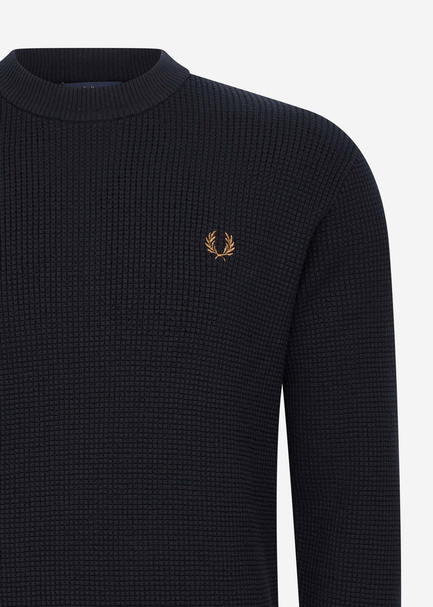 Fred Perry Truien Waffle stitch jumper - navy