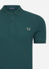 Fred Perry Polo's Plain fred perry shirt - petrol blue