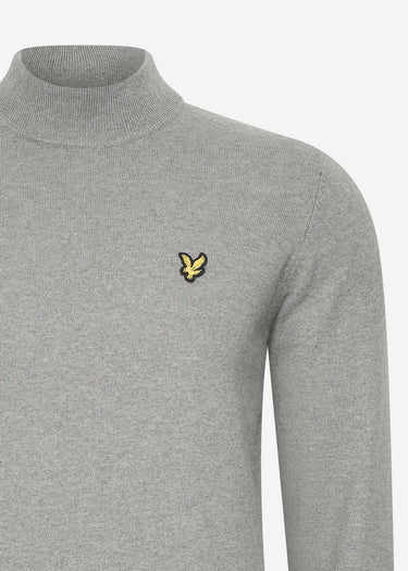 Lyle & Scott Truien Roll neck jumper - mid grey marl