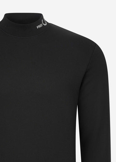 Fred Perry Truien Branded collar sweatshirt - black