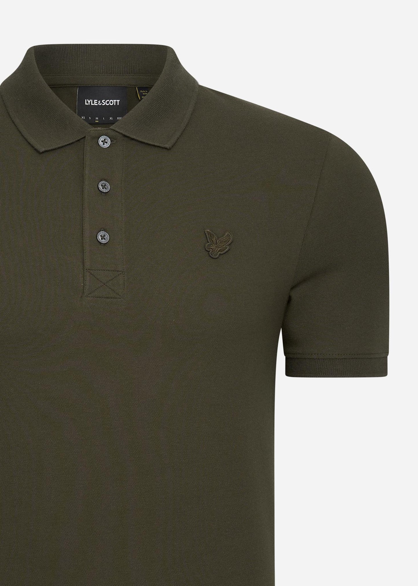 Lyle & Scott Polo's Tonal eagle polo shirt - olive