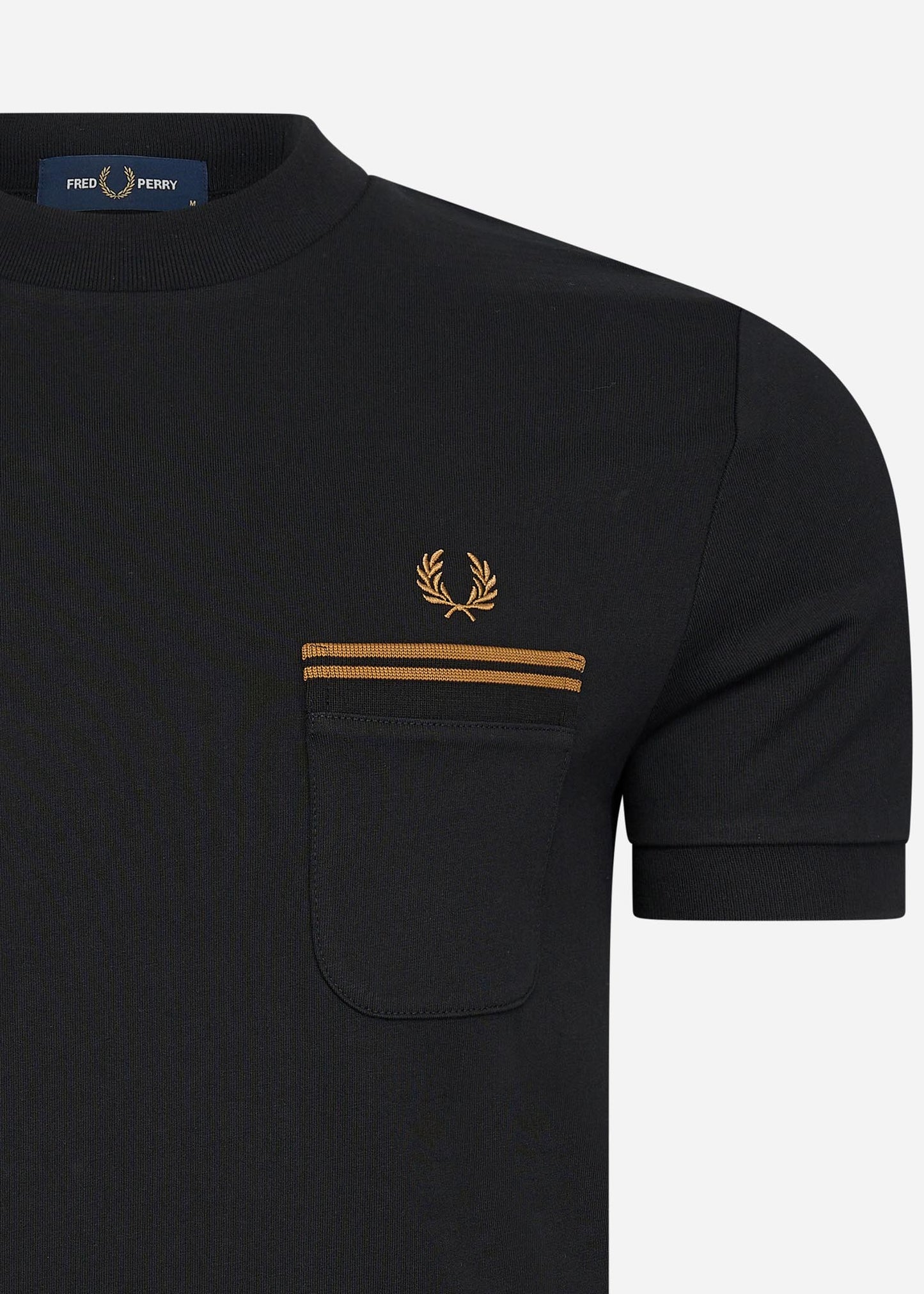 Fred Perry T-shirts Loopback jersey pocket t-shirt - black