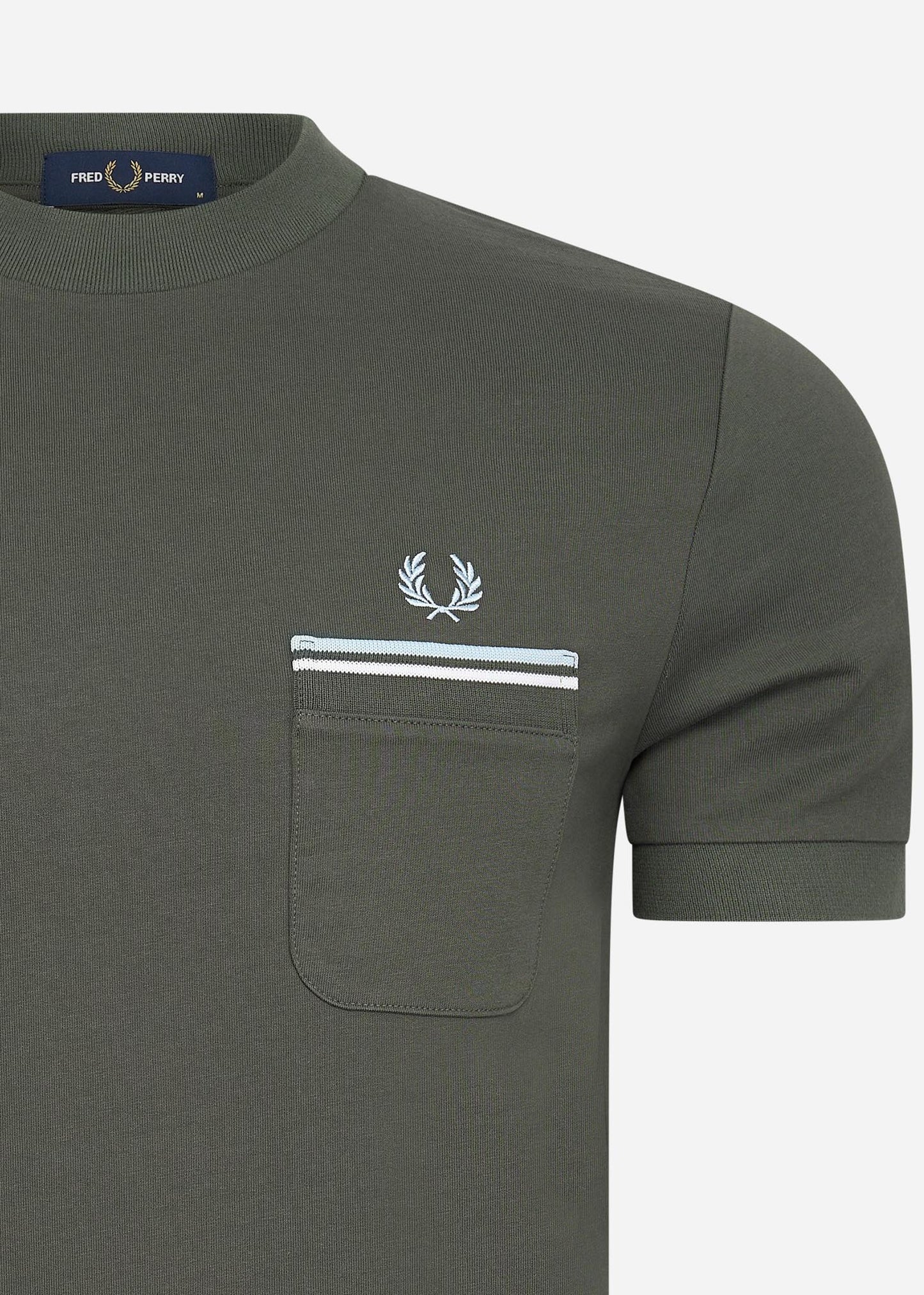 Fred Perry T-shirts Loopback jersey pocket t-shirt - field green