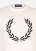Fred Perry T-shirts Printed Laurel wreath t-shirt - snow white