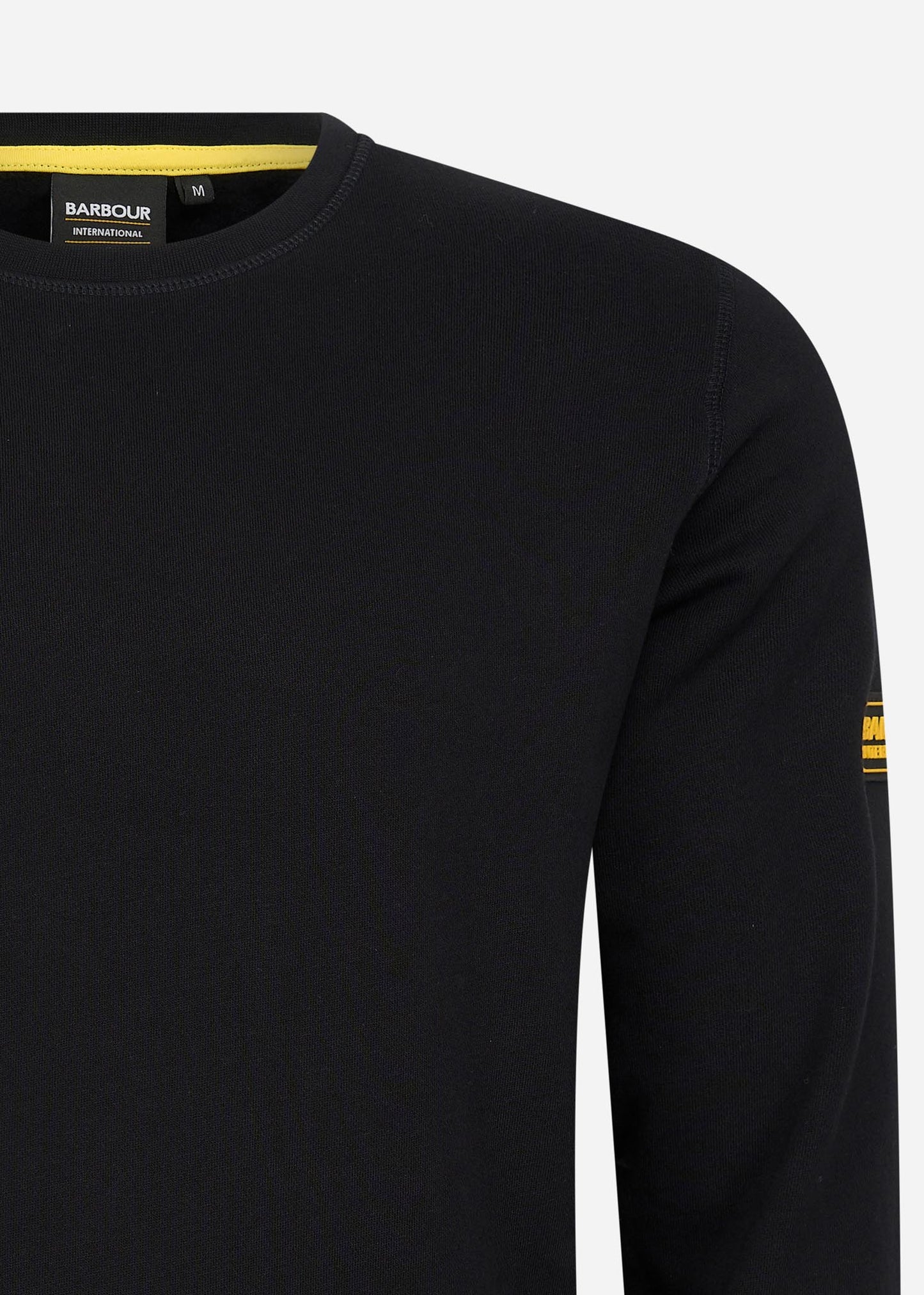 Barbour International Truien Racer badge sweat - black