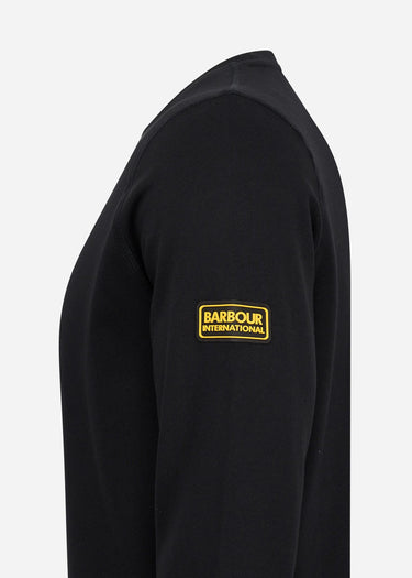 Barbour International Truien Racer badge sweat - black