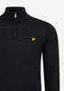 Lyle & Scott Truien Premium quarter zip merino mix - jet black