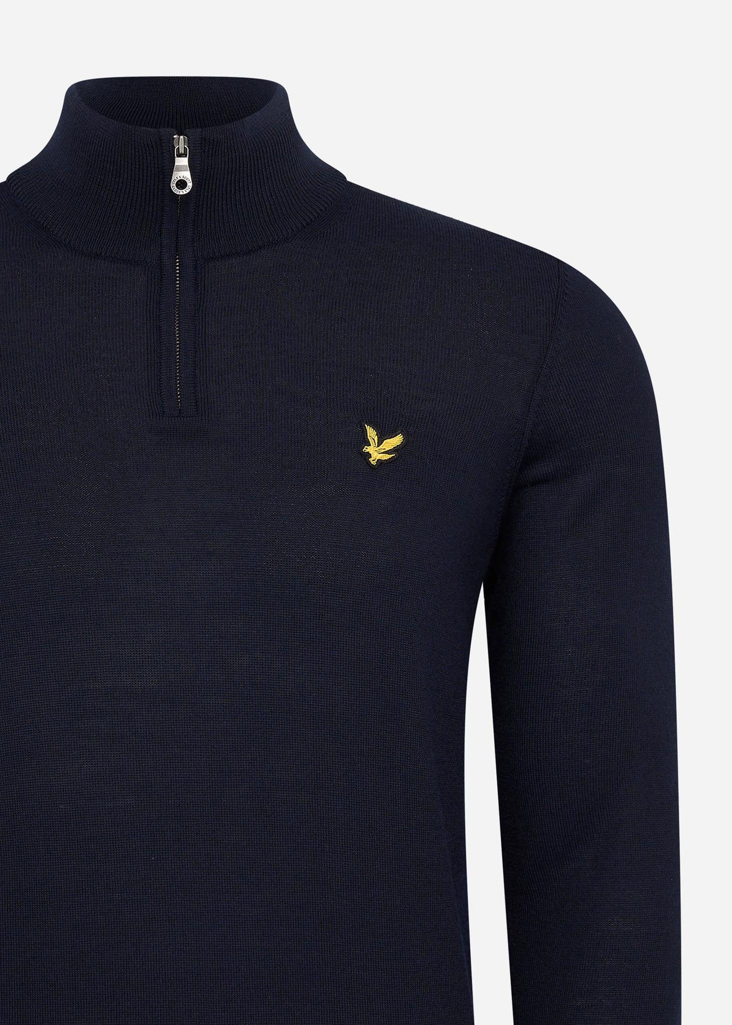 Lyle & Scott Truien Premium quarter zip merino mix - dark navy