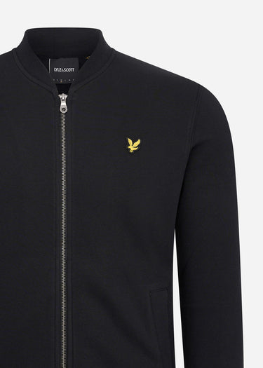 Lyle & Scott Vesten Jersey bomber - jet black