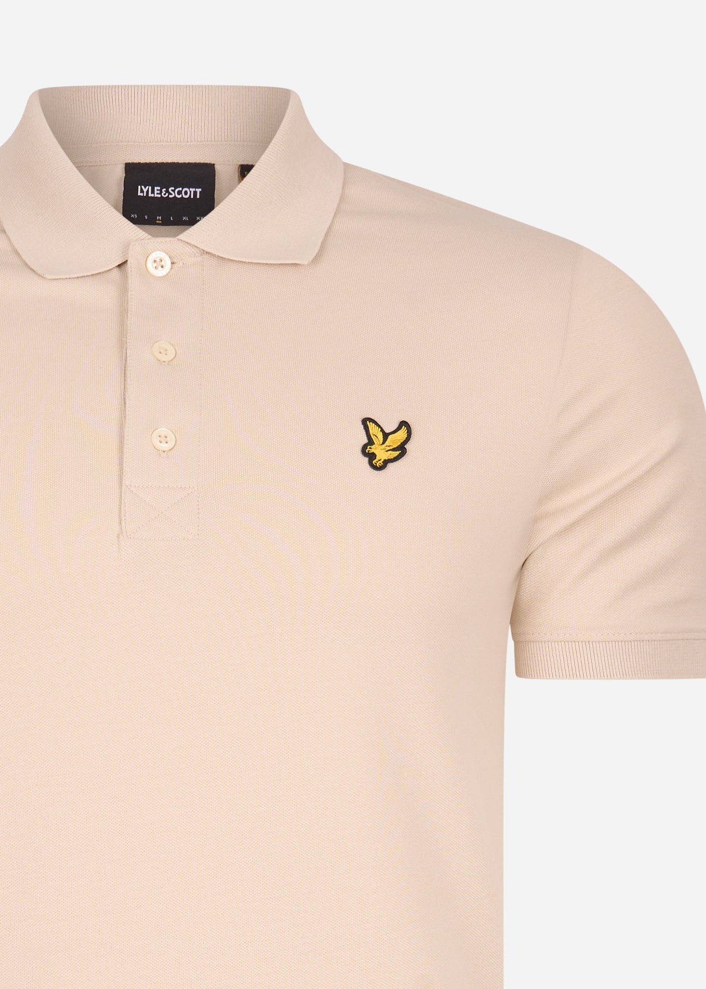 Plain polo shirt - sesame