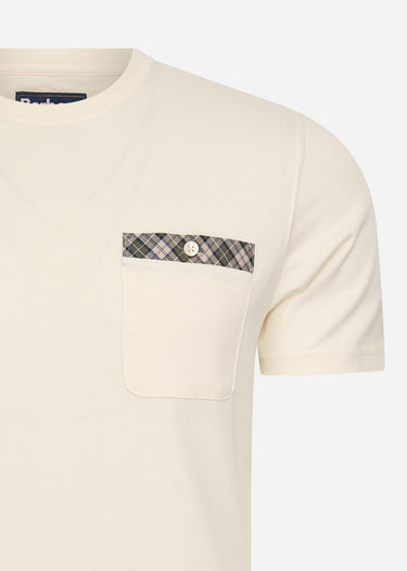 Barbour T-shirts  Durness pocket tee - whisper white
