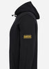 Barbour International Hoodies Badge half zip hoodie - black