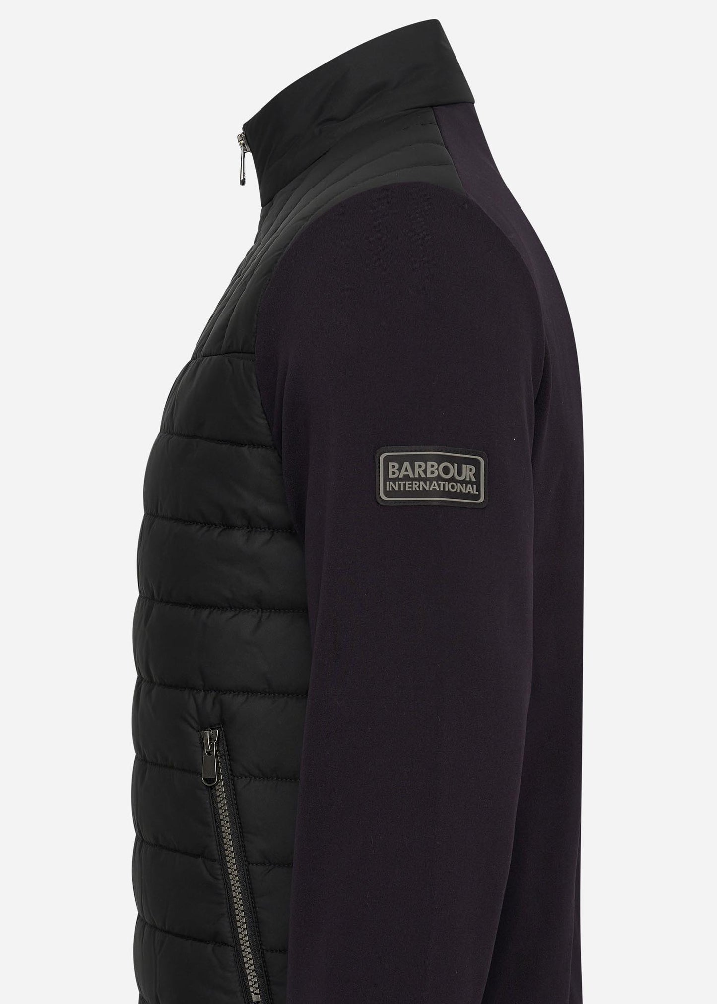 Barbour International Truien Counter quilted sweat - black