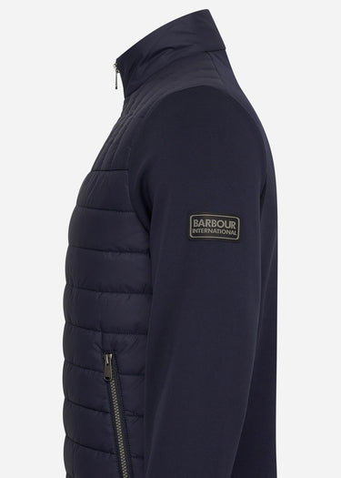 Barbour International Truien Counter quilted sweat - night sky