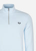 Fred Perry Truien Half zip sweatshirt - light ice