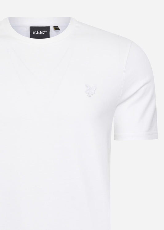 Lyle & Scott T-shirts  Tonal eagle t-shirt - white 