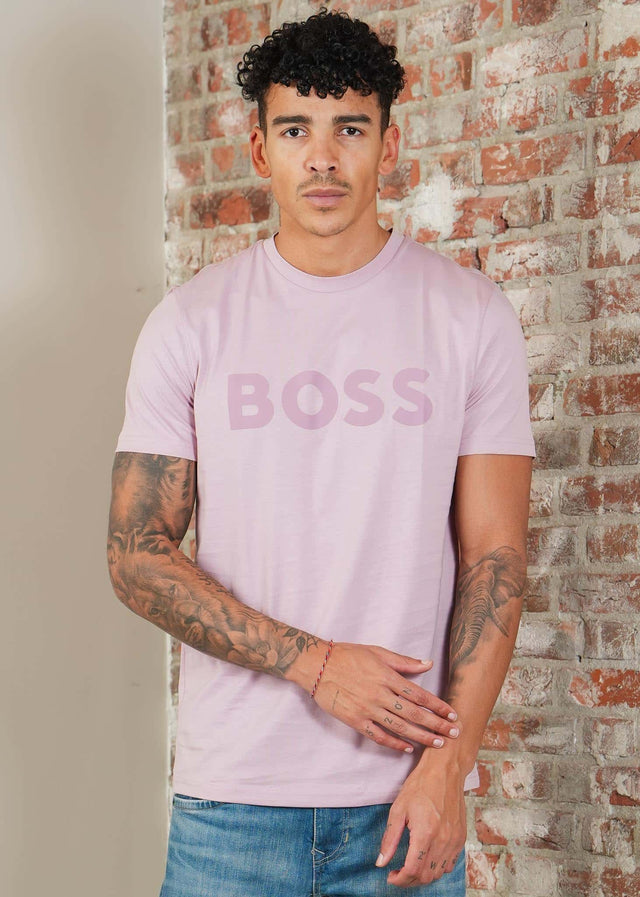 Hugo Boss T-shirts Thinking 1 - light pastel purple