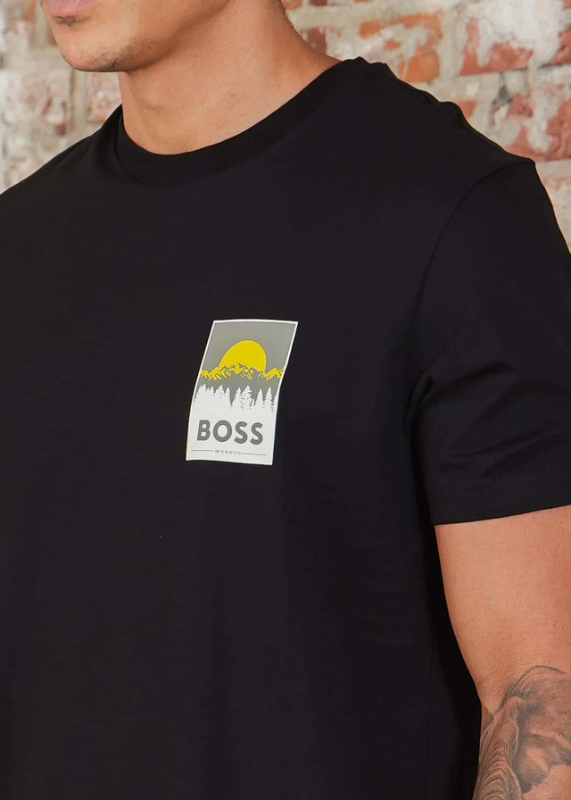 Hugo Boss T-shirts Te_plain - black