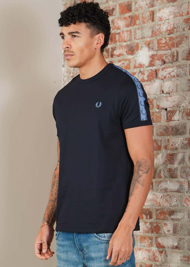 Fred Perry T-shirts Contrast tape ringer t-shirt - navy ace blue