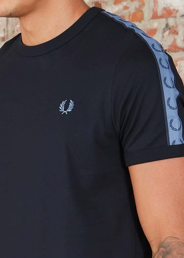 Fred Perry T-shirts Contrast tape ringer t-shirt - navy ace blue