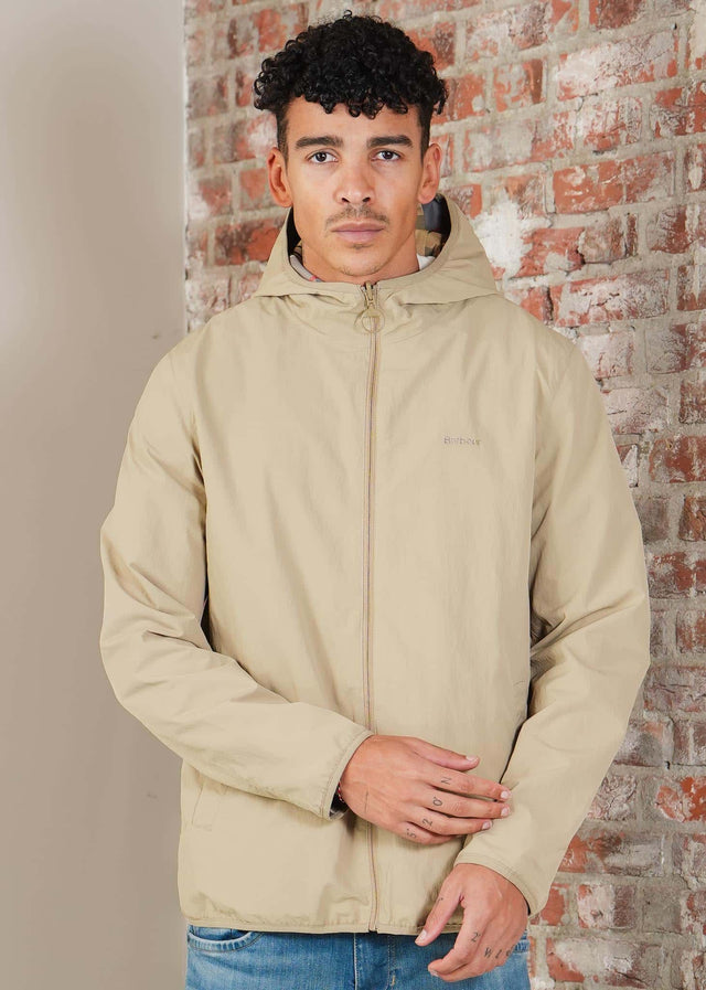 Barbour Jackets Barbour reversible kemble showerproof jacket - washed stone