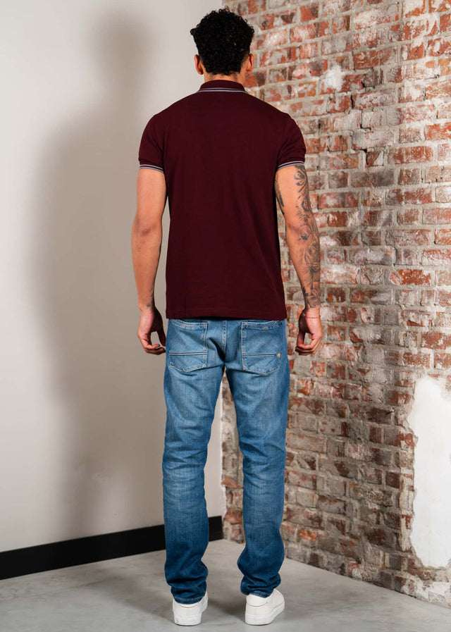 Fred Perry Polo's Twin tipped fred perry shirt - oxblood stockport blue