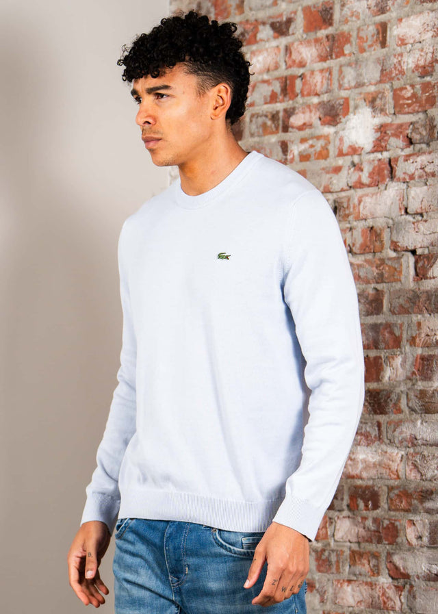 Lacoste Truien Regular fit crew neck sweater - phoenix blue