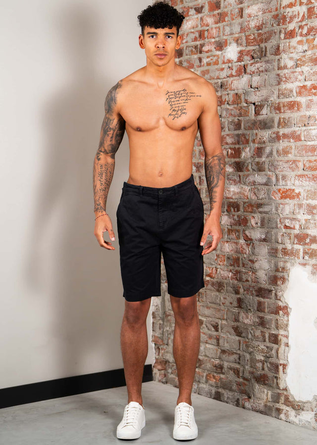 Lyle & Scott Korte Broeken Chino short - jet black
