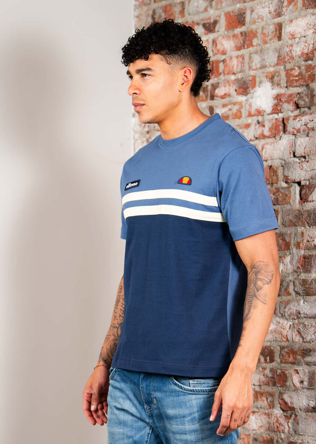 Ellesse T-shirts Venire tee - navy light yellow