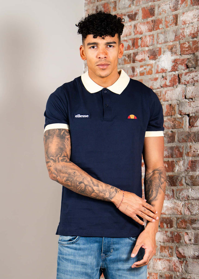 Ellesse Polos Lessepsia polo - navy light yellow