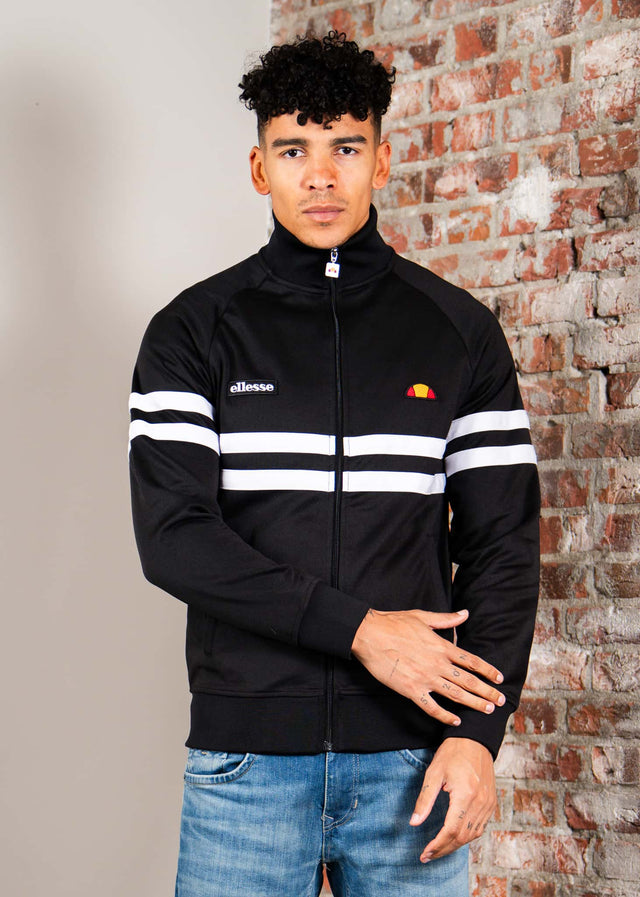 Ellesse Vesten Rimini track jacket - black white